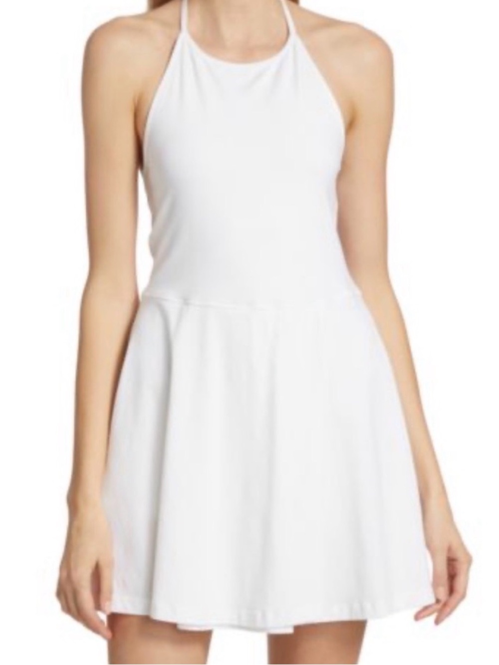 ATM Anthony Thomas Melillo White Halter Sundress
